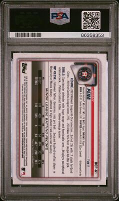 PSA 10 JEREMY PENA 1st 2020 Bowman Chrome Mega Box Mojo Refractor