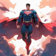 Super Man Logo Paper Poster 210 GSM No Frame 20