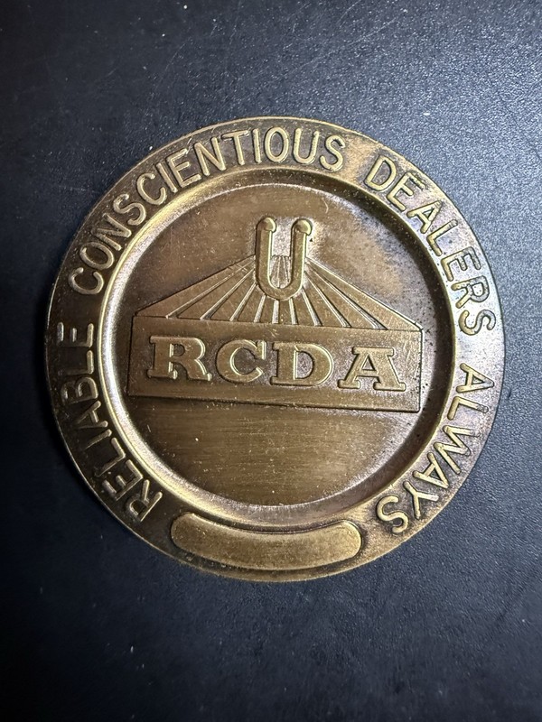 1960 RCDA Bronze Member Medal-Retail CoinDealers Association Nov. 7th, 1960 T205