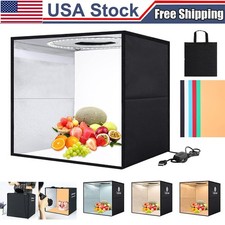 12"x12" LED Light Box Tent Portable Photo Studio Photography Shooting Background
