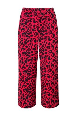 Angel of Style Damen große Größen Hose weit und gerade Animal Print