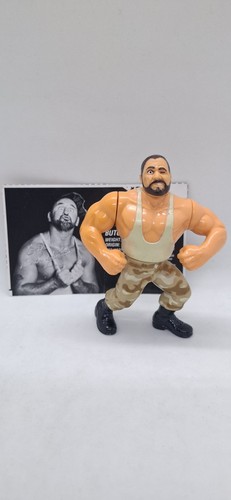 WWF Hasbro Figures Bushwackers Butch Beige Camoufl...
