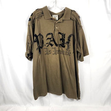 BLAC LABEL 3XL Polo Pain Is Inevitable Distressed