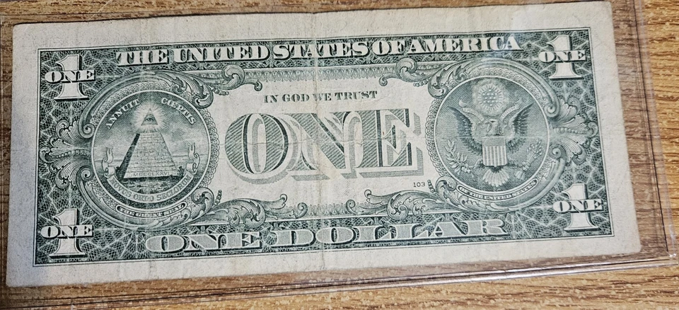 1999 US 1 Dollar Star Note San Francisco - Image 2 of 2