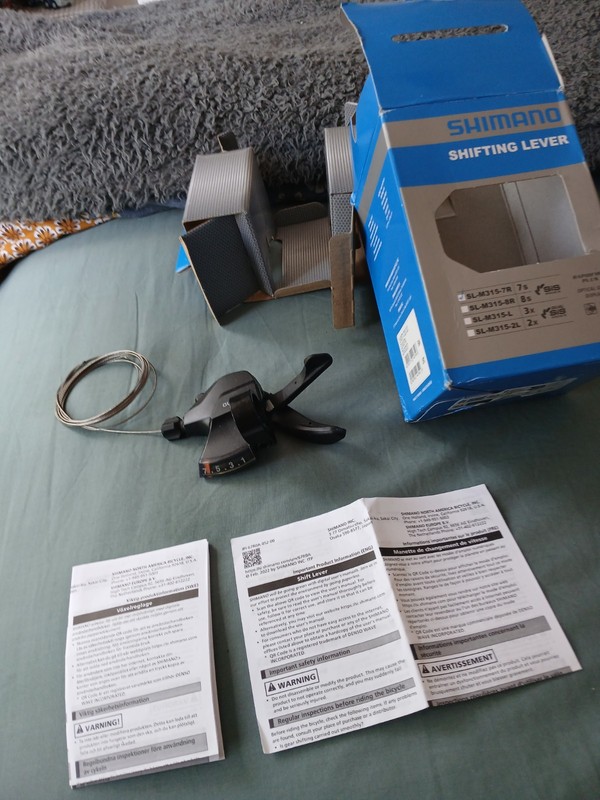 SHIMANO RAPIDFIRE PLUS SHIFTING LEVER SL-M315-7R BRAND NEW