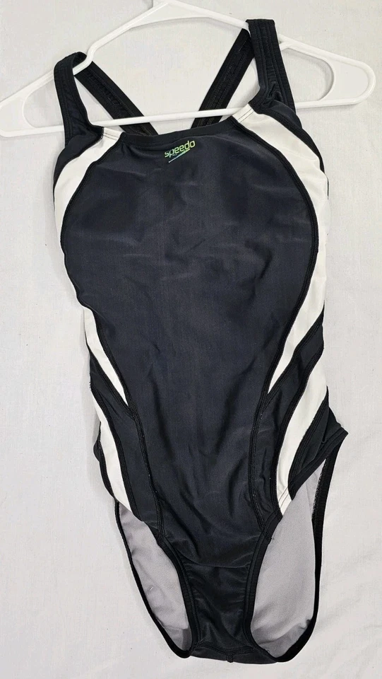 Speedo Women's Standard Swimsuit One Piece Creora Highclo Quantum Splice, Size 8 - Image 2 of 4