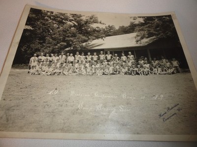 1942 Summer Camp Blazing Star Diocesan Conference 8X10 Group Photo Wisconsin