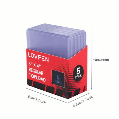 LOVEN 5x Toploader | Für Pokémon, Sport, Yugioh MTG Karten Protector 35pt