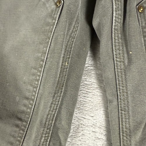 Vtg Carhartt Pants Double Knee Carpenter Mens 38x32 Super Baggy Olive Workwear - Picture 5 of 23