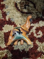 Stone Elephant With African Design 5 1/4in Tall