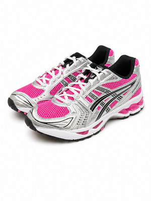 ASICS GEL Kayano Pink Silver Running Shoes Women Sneakers Athletic