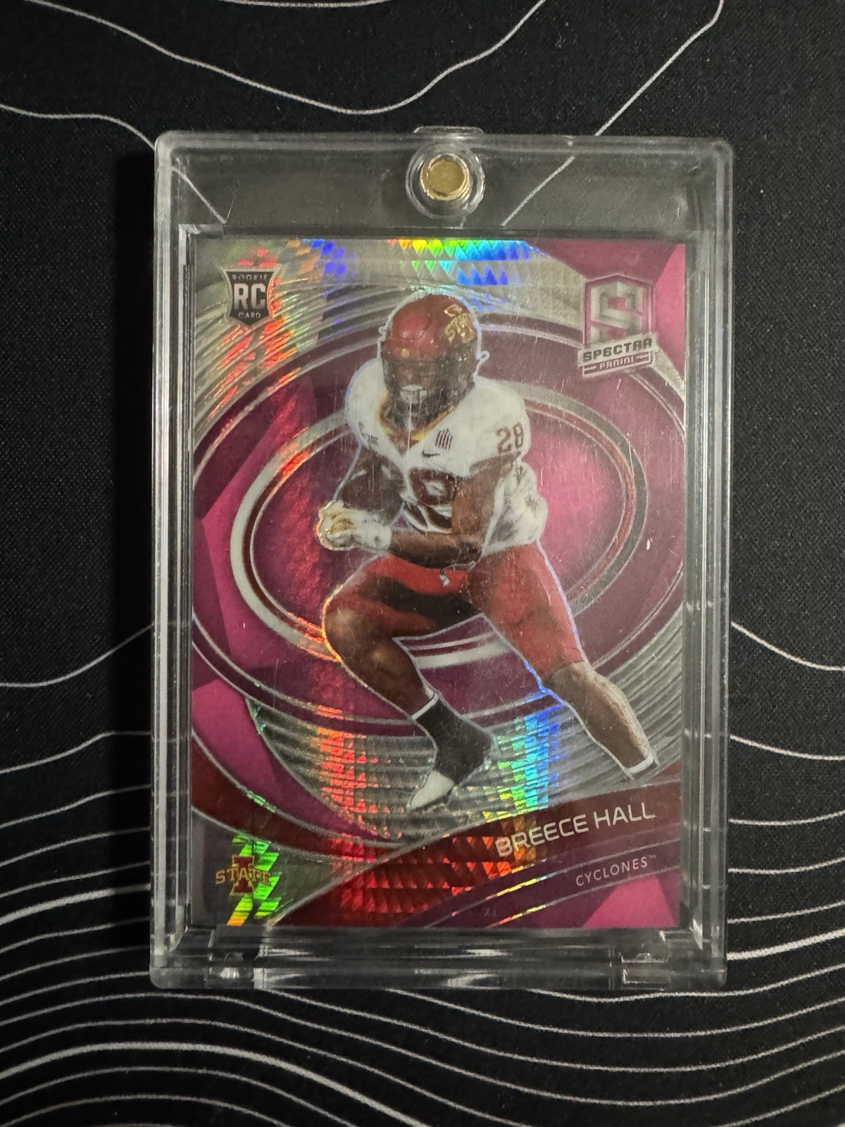 2022 Panini Spectra - Rookies Breece Hall #141 Hyper Prizm /75 (RC)