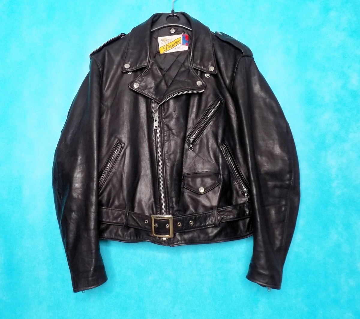 Perfecto Motorcycle Jacket SCHOTT 118 Made USA Vintage Leather