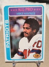 Football Card New England Patriots Mike Haynes 1978 Topps All Pro #380