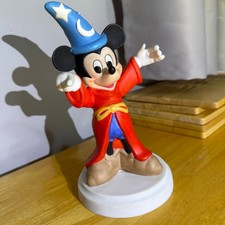 Vintage Disney Mickey Mouse Sorcerer's Apprentice Fantasia Figurine Taiwan 19cm