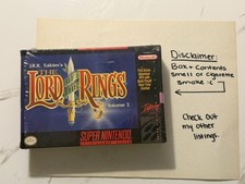 Lord of the Rings Vol 1 (SNES) Box & Game {read description}