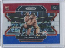 Guru Raaj 2022 Panini Prizm WWE #58 Red, White and Blue RC