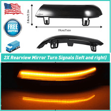 For 2001-2005 Vw Passat B5.5-typ 3bg Led Turn Signal Lights Smoke Dynamic Mirror