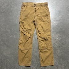 Carhartt Rugged Flex Rigby Double Knee Utility Brown Work Pant Men  s Sz 36x31