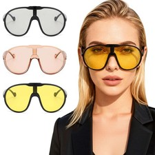Women Men Retro pilot sunglasses oversized UV400 Protection Eyewear sunglasses