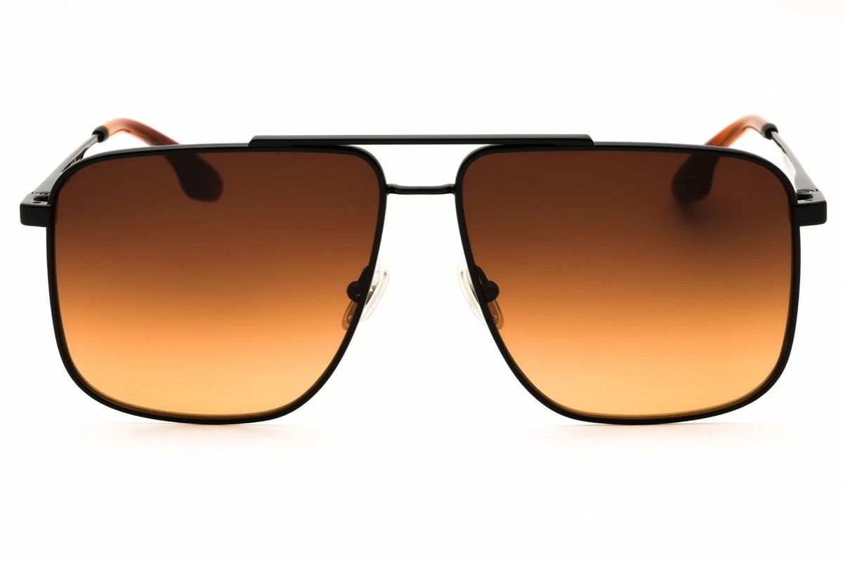 Victoria Beckham Flat Top Aviator Sunglasses Black Gradient 58mm VB6785 New Sculpted Metal And Acetate Sunglasses With Flat Top  main image 2