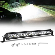 For JEEP GLADIATOR JT 20" LED Light Bar Single Row Spot Flood Work Driving Lamp