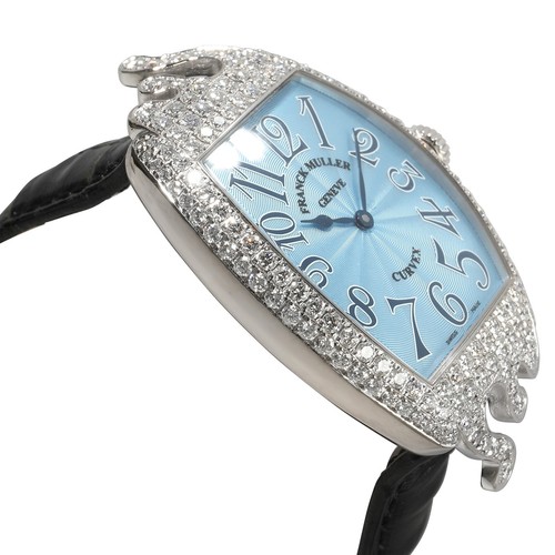 Franck Muller Cintree Curvex 7502 QZ HJ POP Unisex Watch in 18kt White Gold - Picture 2 of 4
