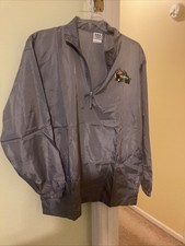 Team USA Olympics Road To Rio Windbreaker Jacket Men's Size Large Grey 1/4 Zip