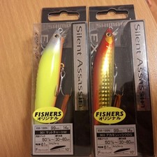 Silent Assassin XM-19N 99mm 14g Rare Glow Chart Minnow 2-color Set Used