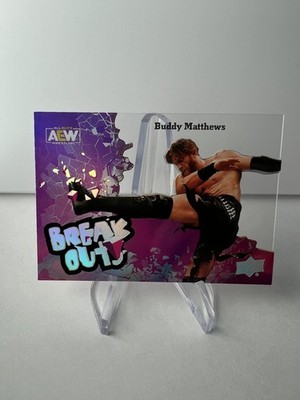 2023 Upper Deck AEW Breakouts Acetate Foilboard Buddy Matthews WWE Murphy