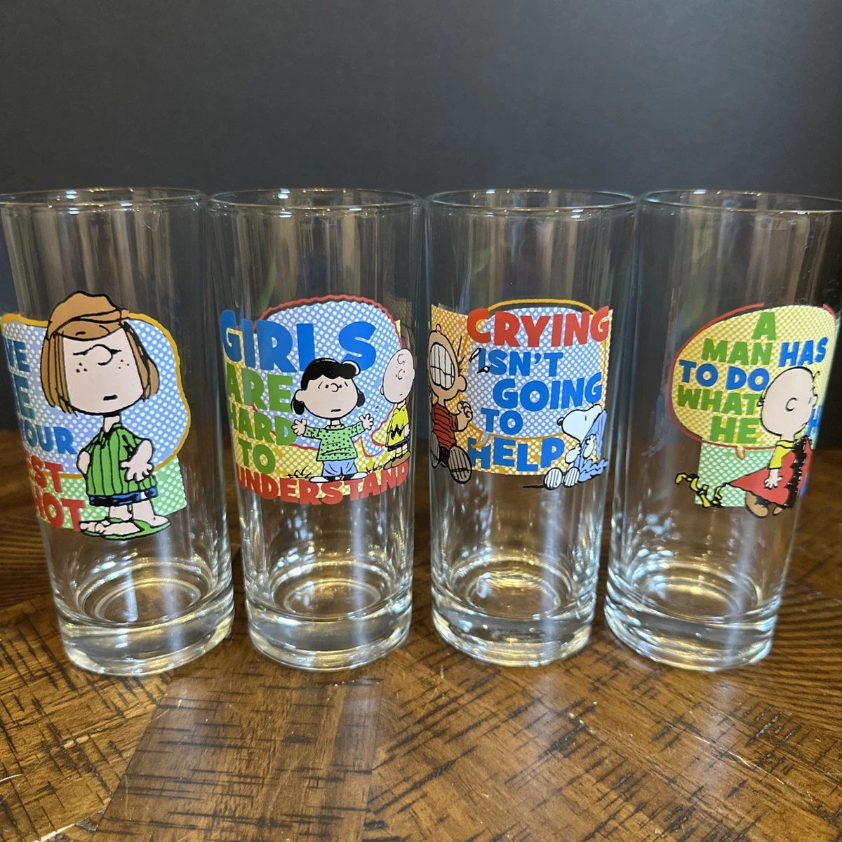 snoopy drinking glasses products for sale | eBay