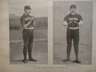 1888 N.Y. GIANTS HOF PITCHER/CATCHER TIMOTHY KEEFE WM. EWING BASEBALL SEASON