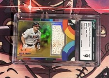 Mike Trout 2023 Topps WBC Relics #BRC-MT Gold Foil /50 CGC 9