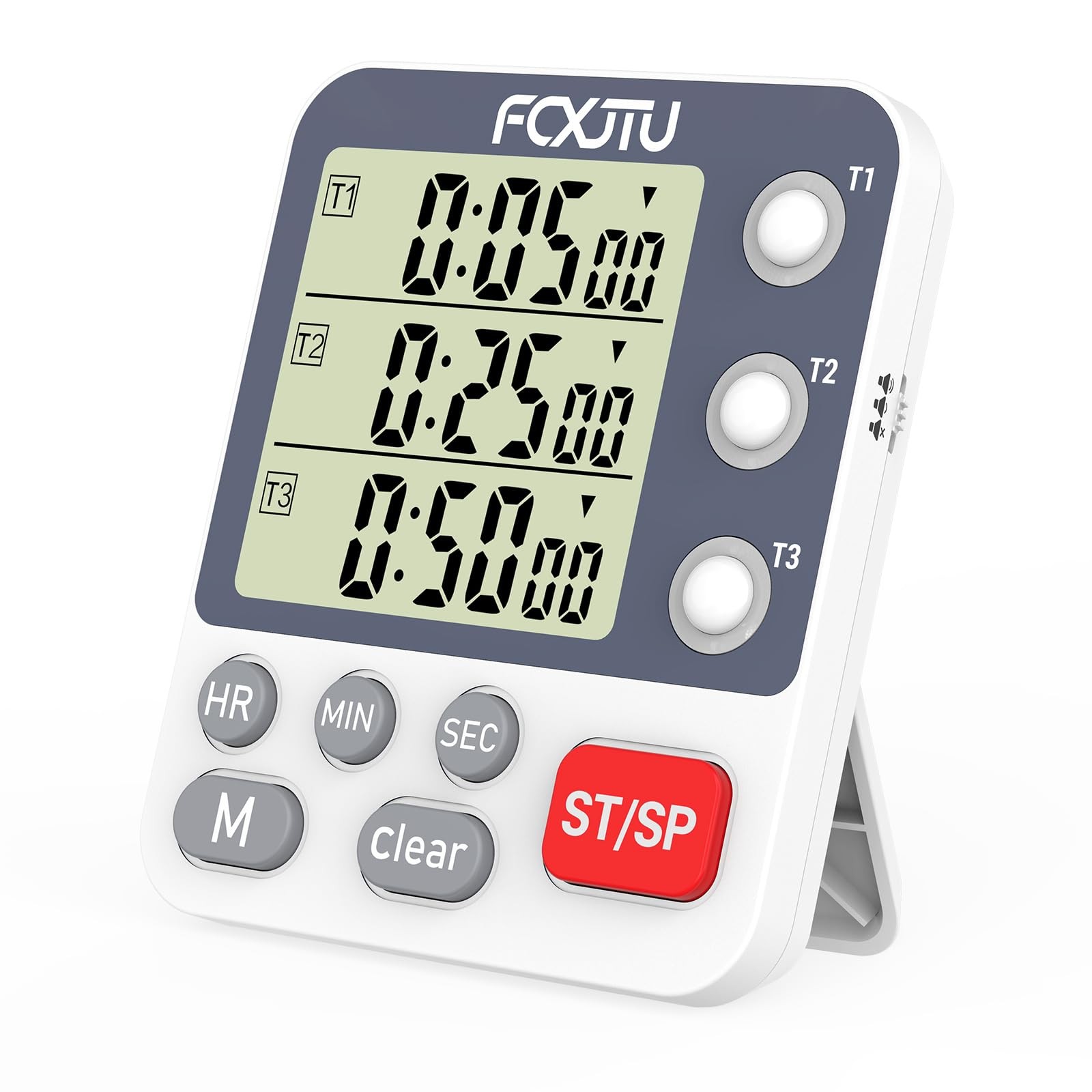 FCXJTU Digital Dual Magnetic Kitchen Timer