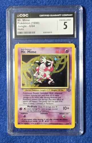 Pokemon - Mr. Mime Holo - Jungle Set - 1999 - Wizards of the Coast ...