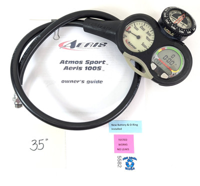 Aeris 100s Air Integrated Scuba Dive Computer Console with Compass  100 S  #5582
