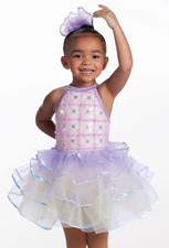 Dance Costume Small Child Lavender Weissman 17020 Tap Ballet Sequin Dress Tutu