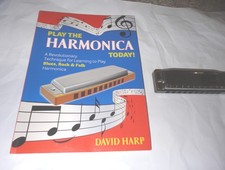 HOW TO PLAY THE HARMONICA INSTRUCTION BOOK KIT w/ HARMONICA BY DAVID HARP