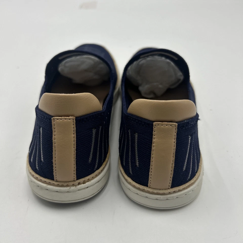 Zapatos mocasines planos de lona azul Ugg para mujer 8 rayas SN 1109533 Foto 2 de 4
