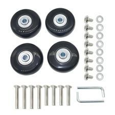 Diameter 1.8in Wear-Resistant Mute Luggage Suitcase Replacement Wheels Rubber...