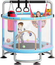 5-In-1 Toddler Trampoline for Kids,60"" Trampoline for Toddlers,Upgrade Kids Tra