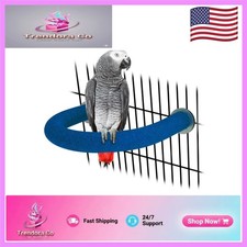 Durable Blue Quartz Sands Parrot Perch   Easy Install for Happy Birds