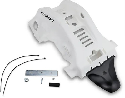 Acerbis Polypropylene Chassis Belly Skid Plate White Black GAS GAS MC250 22-23
