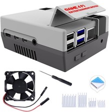 Case for Raspberry Pi 4 Model B with Cooling Fan Heatsink Retro Gaming 4B Cover