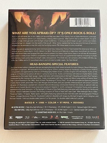 Trick or Treat (1986) 4K Ultra HD UHD w/ Slipcase Cover C Synapse Limited *NEW* - Picture 4 of 7