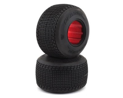 DE Racing Outlaw Sprint Dirt Oval Rear Tires w/Red Insert (2) (D40)