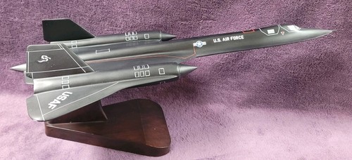 Espositore da scrivania Lockheed SR-71 Blackbird modello supersonico aereo 18,5" - Foto 7 di 14