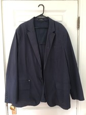LLBean men's blazer jacket, navy, size 50-tall