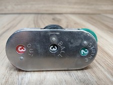 VINTAGE BASEBALL UMPIRE COUNT INDICATOR METAL CLICKER COUNTER Made in Japan 