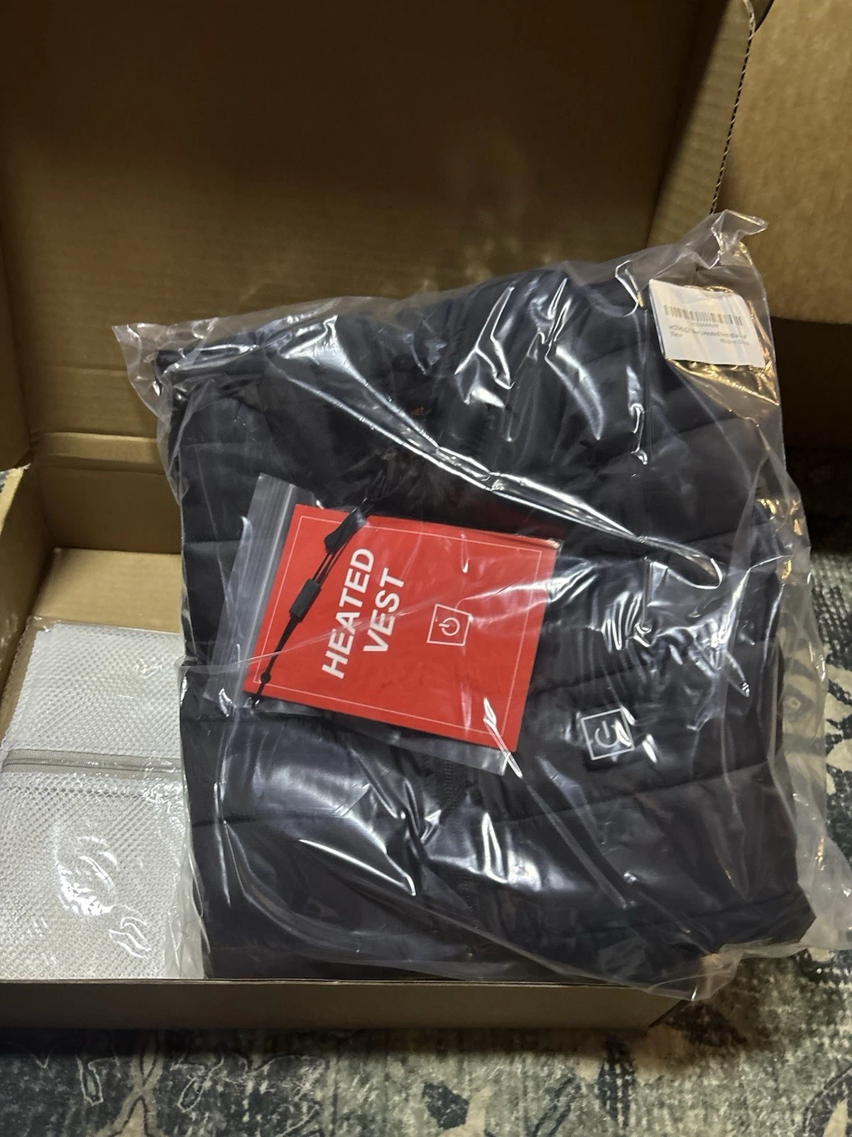 Black Medium Heated vest Mens